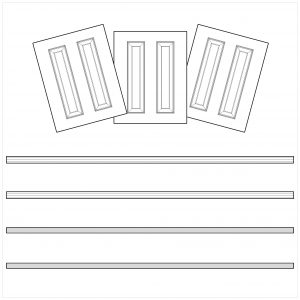 Hare Wall Panelling 2m Dado Panel Kit