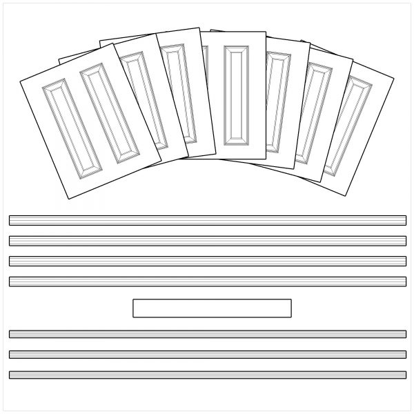 Hare Wall Panelling Dado Pnel Kit 4.6m